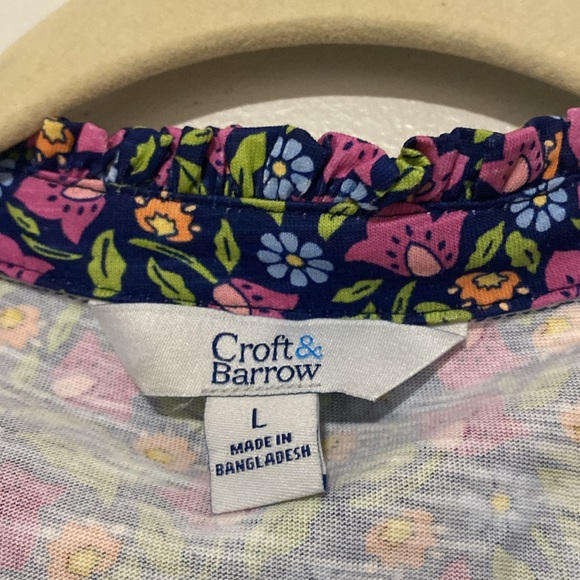 Croft & Barrow Multicolor Patterned Blouse - Picture 2 of 5